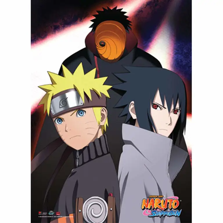 Naruto dan Sasuke melawan Obito dalam pertempuran sengit