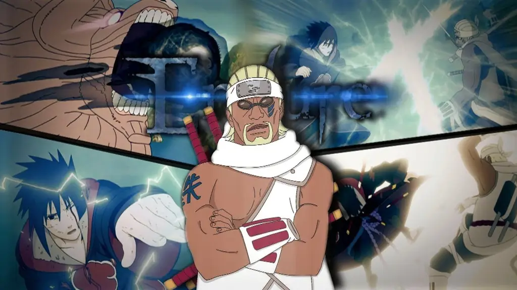 Gambar pertarungan Sasuke vs Killer Bee dalam anime