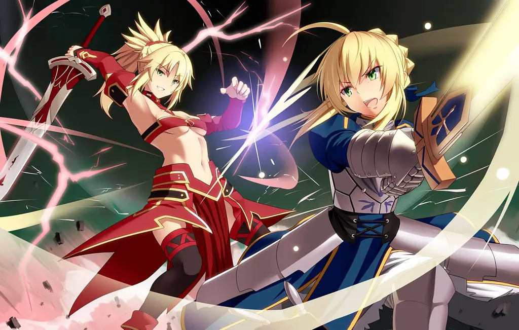 Cuplikan pertarungan epik dari anime Fate Apocrypha