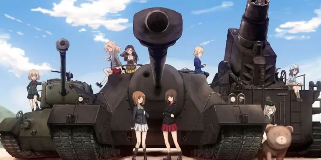 Adegan aksi Girls und Panzer der Film