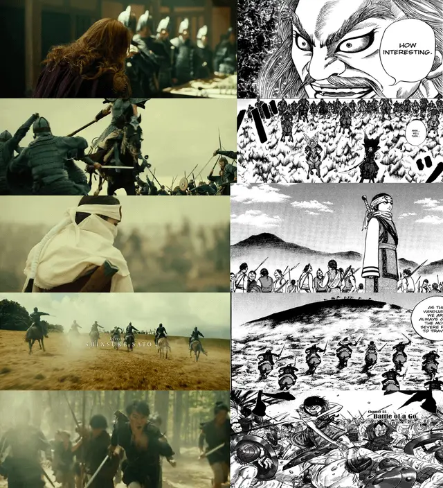 Adegan pertempuran yang epik dan menegangkan dalam manga Kingdom Adegan pertempuran dalam manga Kingdom
