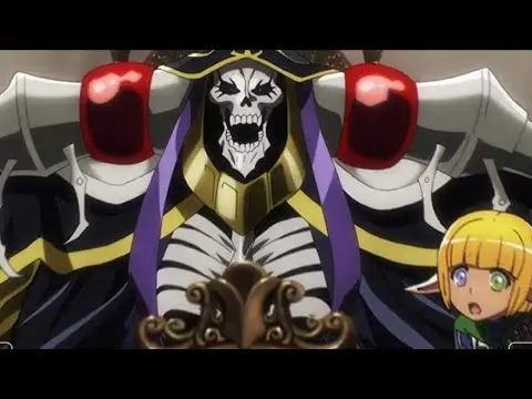 Gambar adegan pertempuran dari anime Overlord