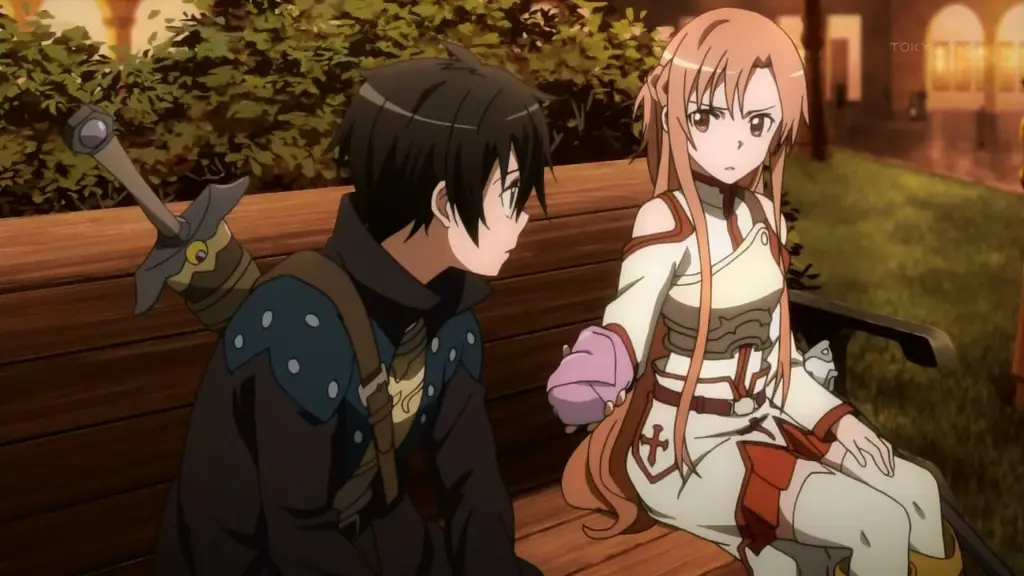 Gambar adegan pertempuran dalam Sword Art Online