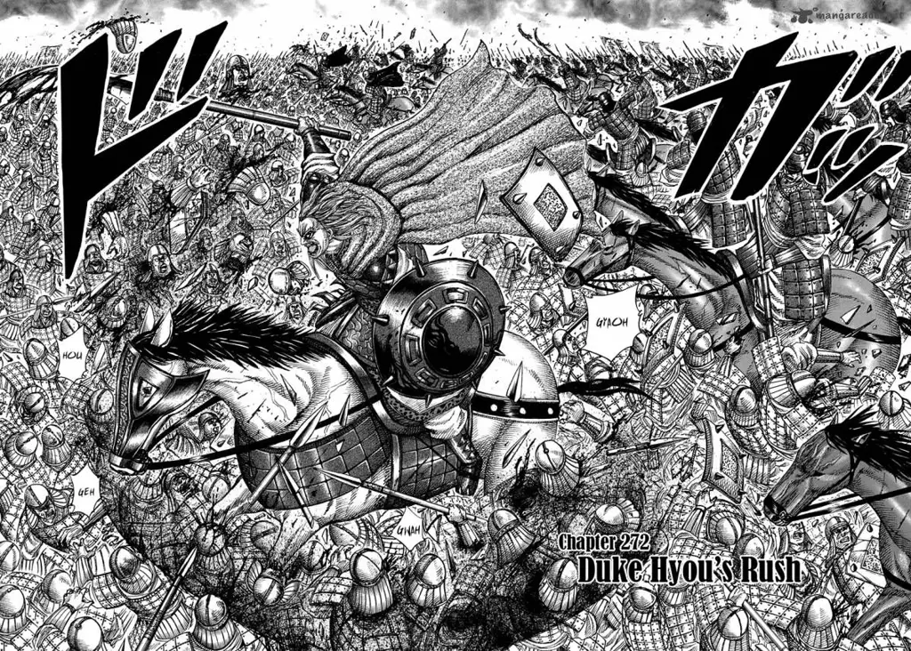 Adegan Pertempuran dalam Manga Kingdom