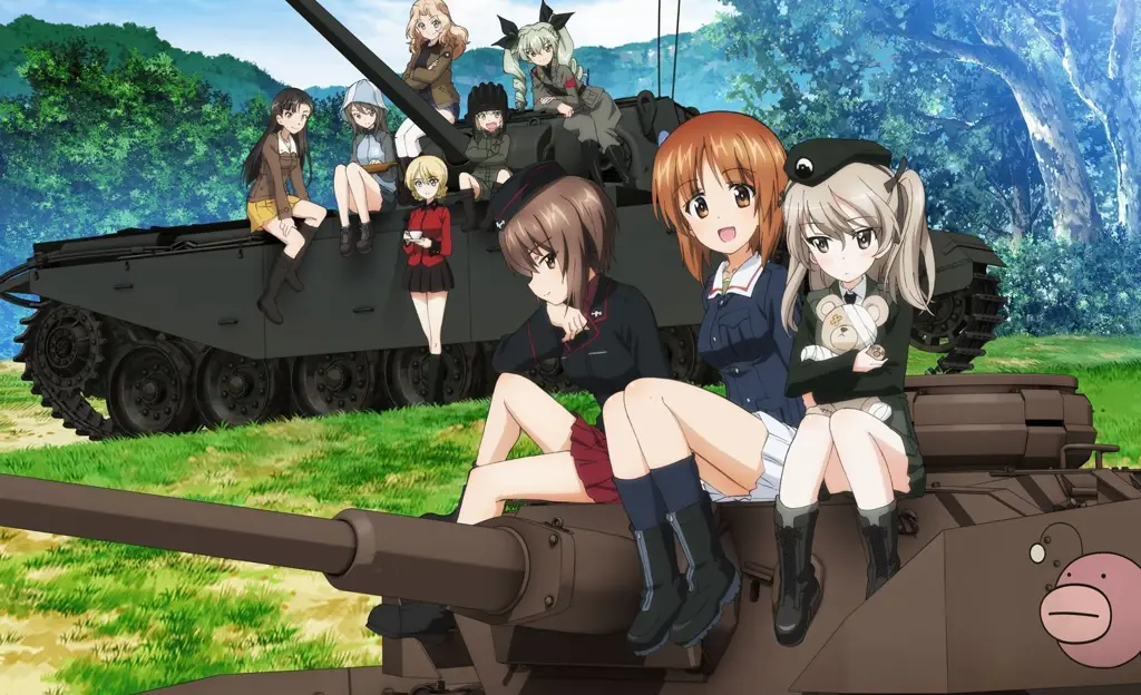 Animasi pertempuran tank yang spektakuler dalam Girl und Panzer