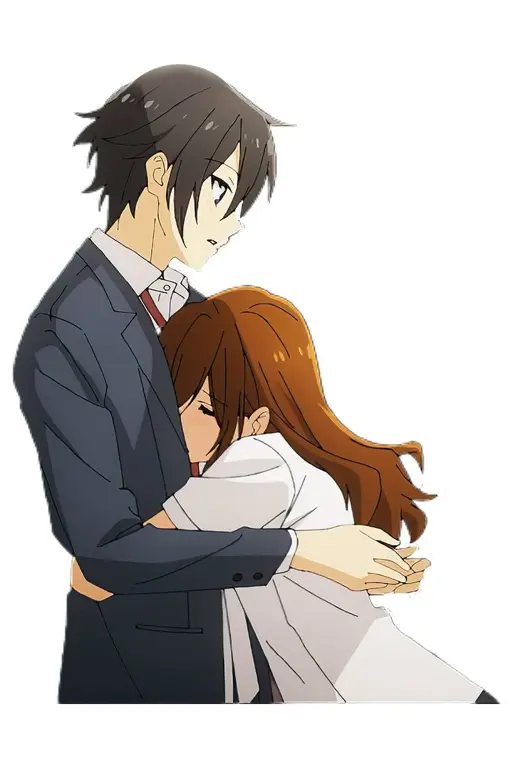 Adegan romantis Miyamura dan Hori dari anime Horimiya