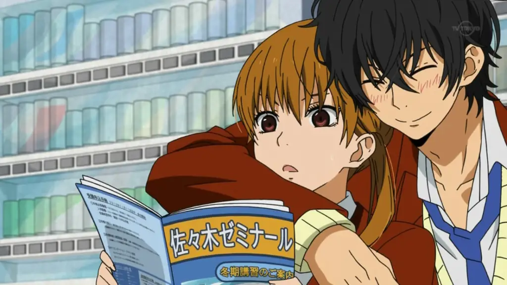Adegan romantis dalam anime entai Karakter anime dalam suasana romantis