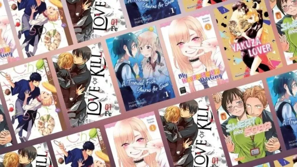 Adegan romantis dalam manga