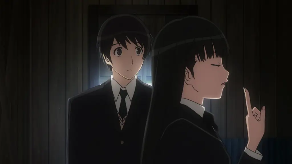 Gambar cuplikan adegan dari anime Amagami SS