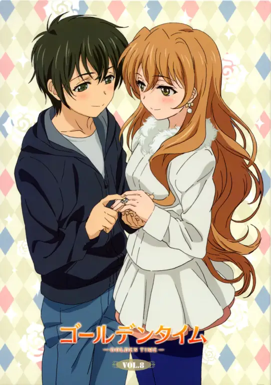 Gambar adegan romantis dari anime Golden Time