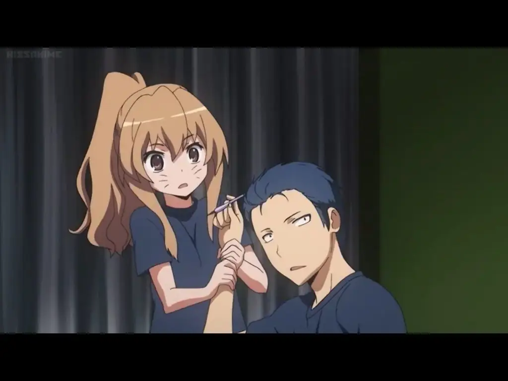 Adegan romantis dari anime Toradora!