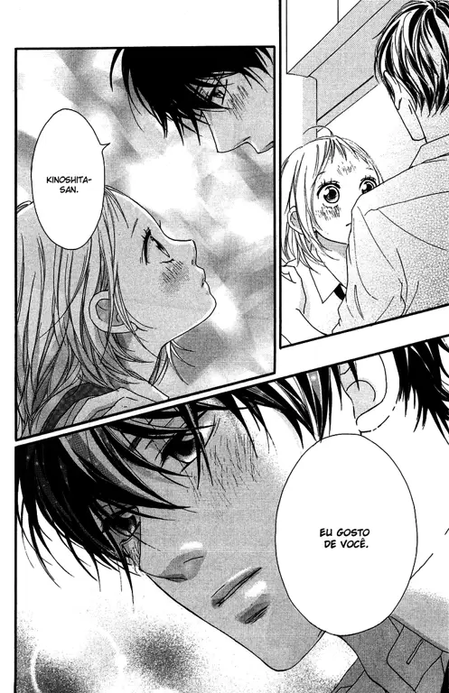 Adegan romantis dari manga Strobe Edge Panel manga Strobe Edge yang ikonik
