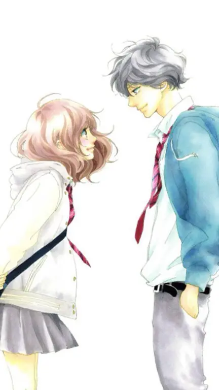 Adegan romantis dari Ao Haru Ride