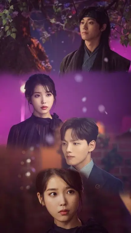 IU dan Yeo Jin Goo dalam adegan Hotel del Luna