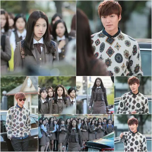 Lee Min Ho dan Park Shin Hye dalam drama The Heirs