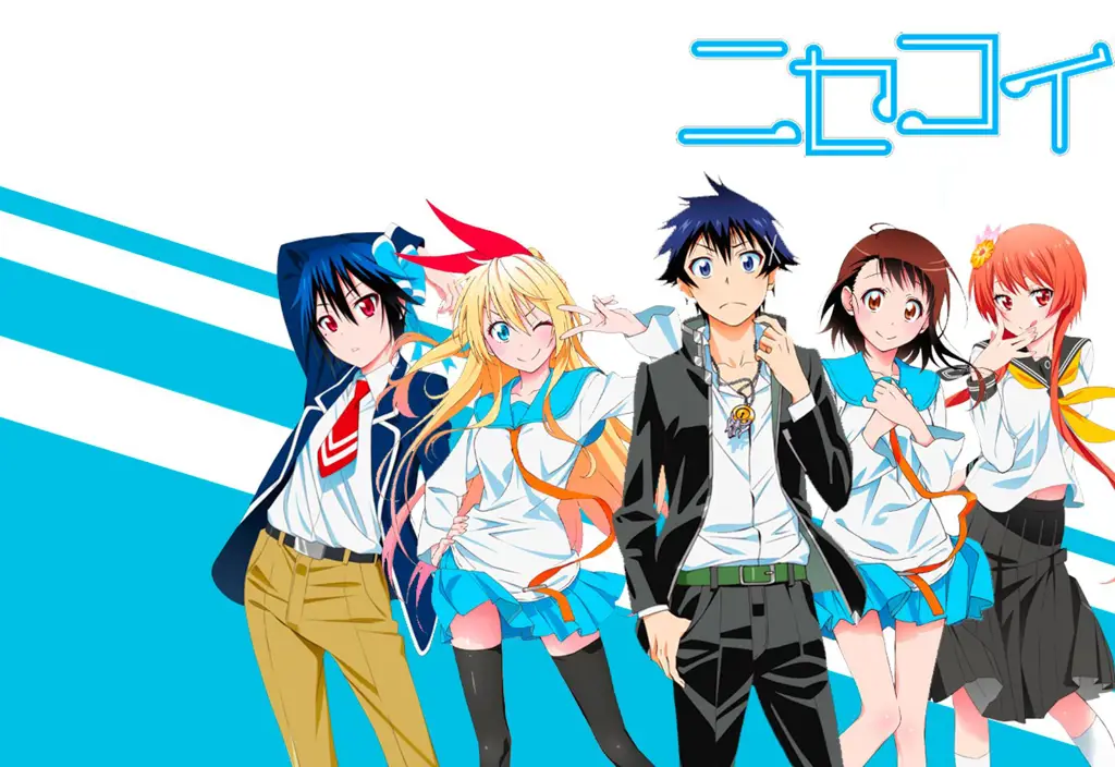 Gambar adegan romantis dalam Nisekoi