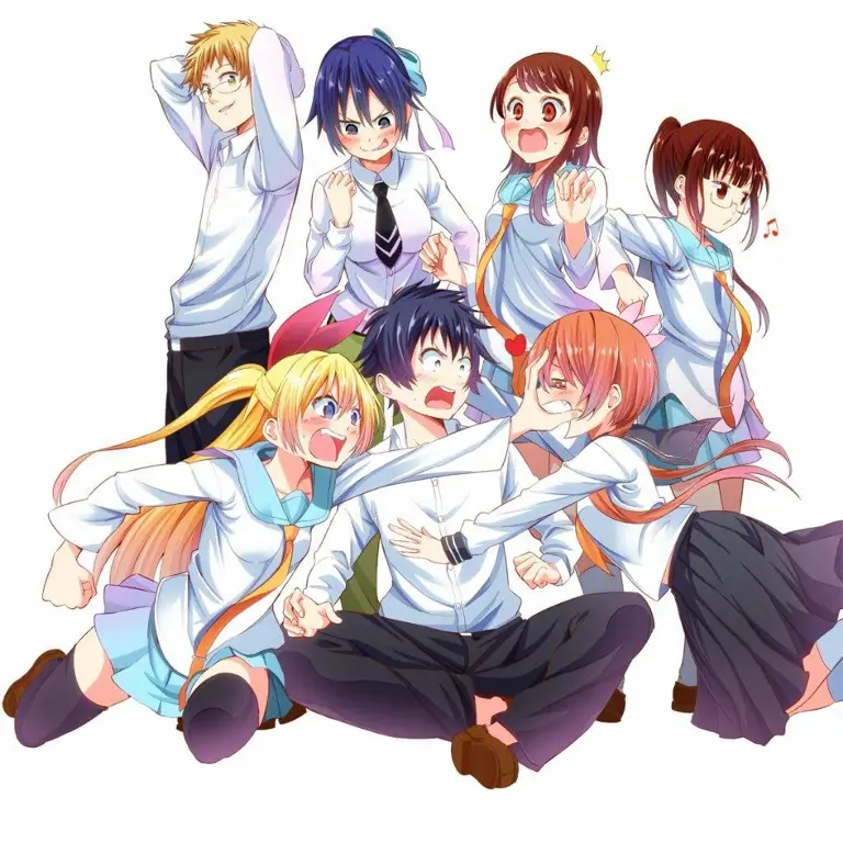 Adegan Romantis Nisekoi Gambar adegan romantis Nisekoi