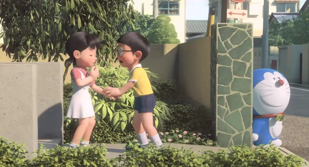 Nobita dan Shizuka dalam Stand By Me Doraemon 2