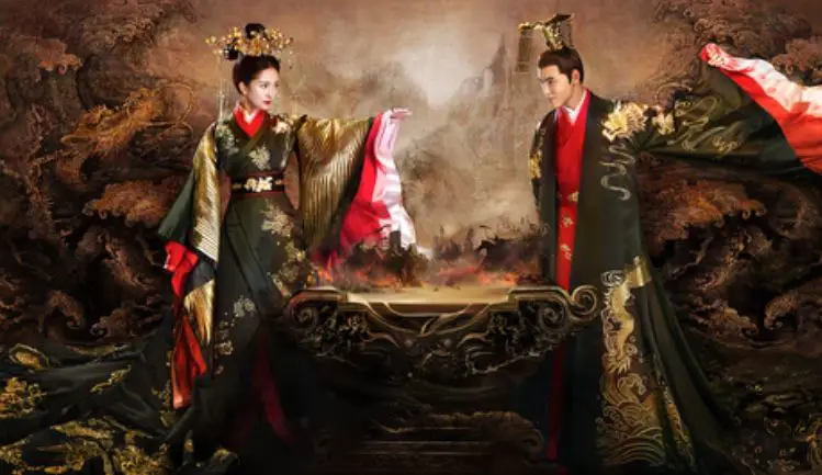 Foto Yang Mi dan Ethan Juan dalam drama Legend of Fuyao