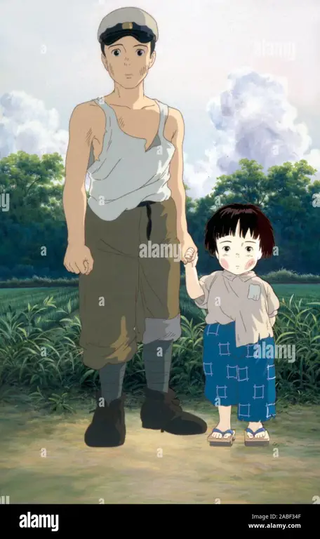 Seita dan Setsuko dari film Grave of the Fireflies