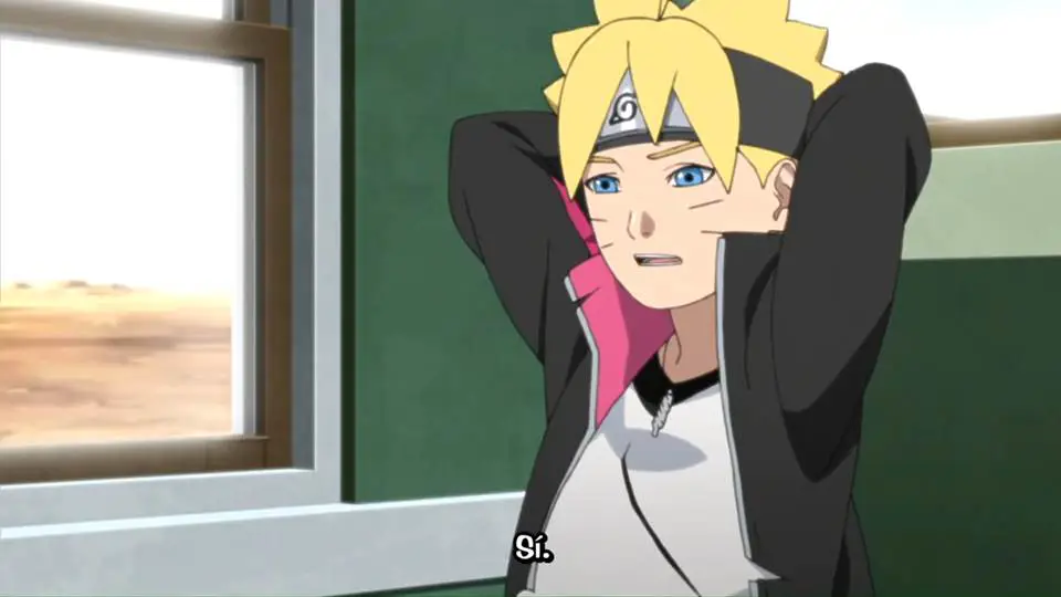 Screenshot adegan menegangkan dari Boruto episode 92