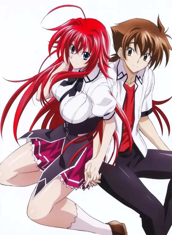 Gambar adegan menarik dari anime High School DxD