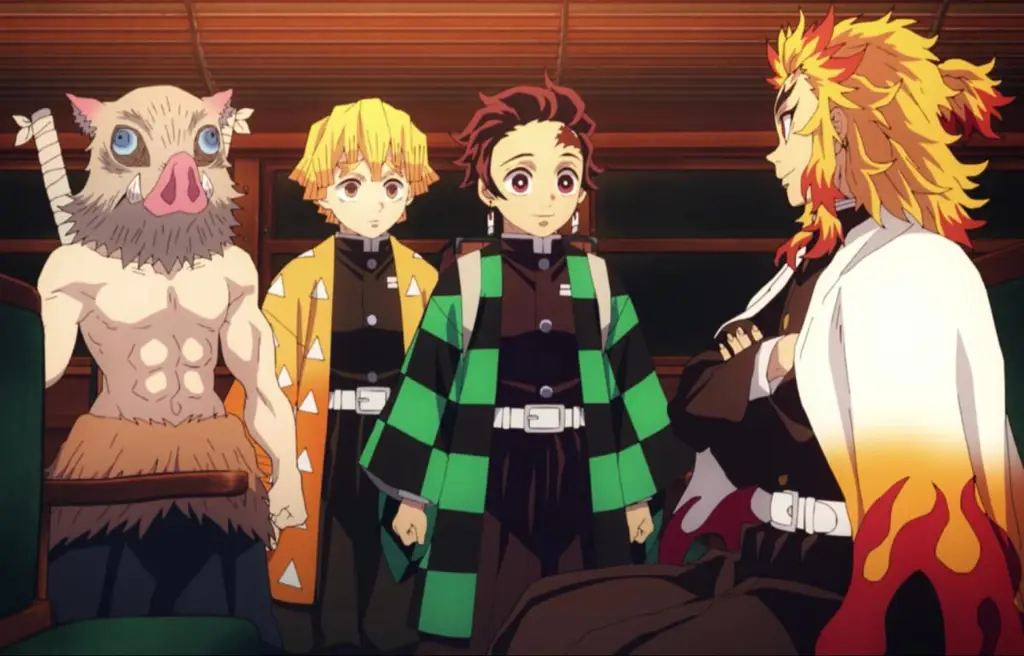 Adegan seru dari film Demon Slayer Mugen Train Adegan seru dari film Demon Slayer Mugen Train