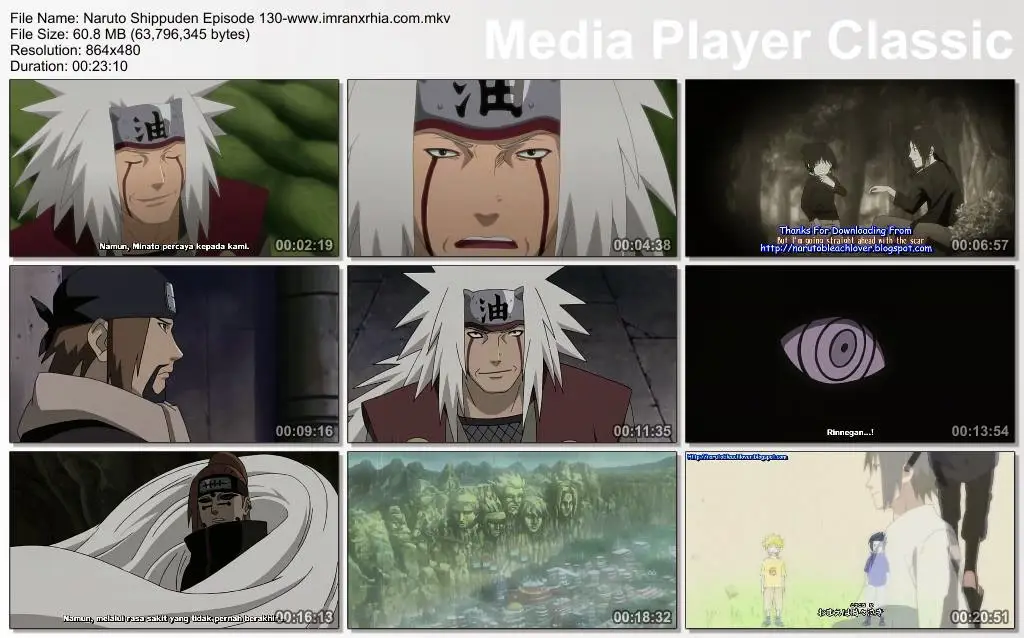 Gambar cuplikan Naruto Shippuden episode 130