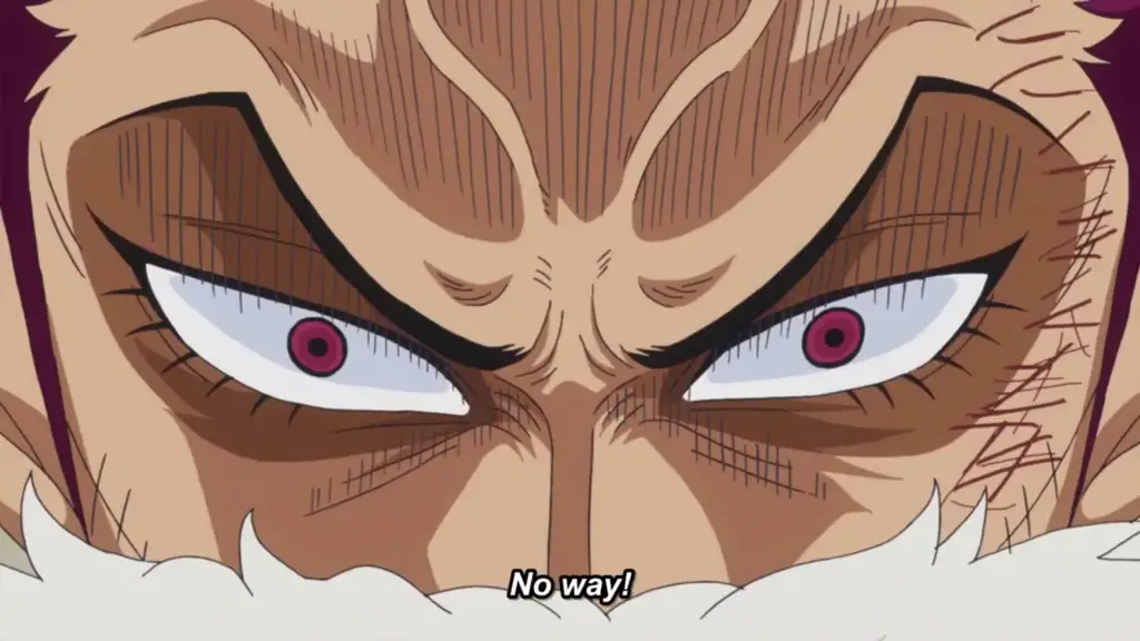 Screenshot adegan menegangkan dari One Piece episode 865