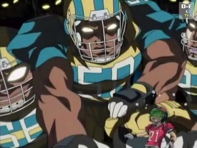 Adegan pertandingan American Football di anime Eyeshield 21