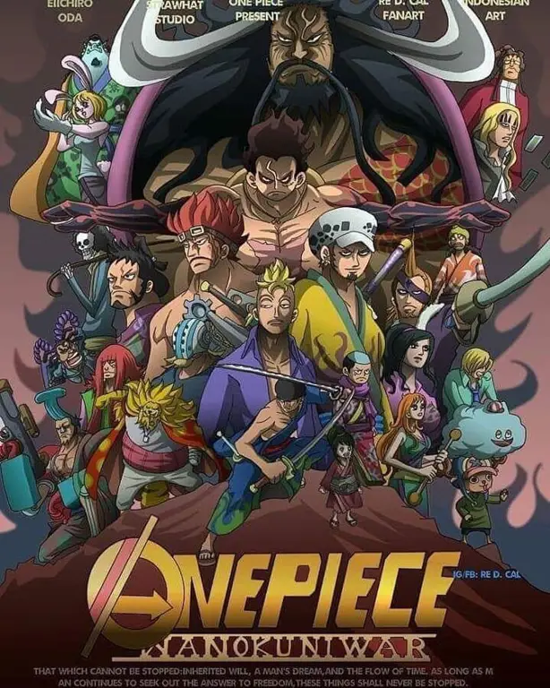 Gambar adegan di arc Wano