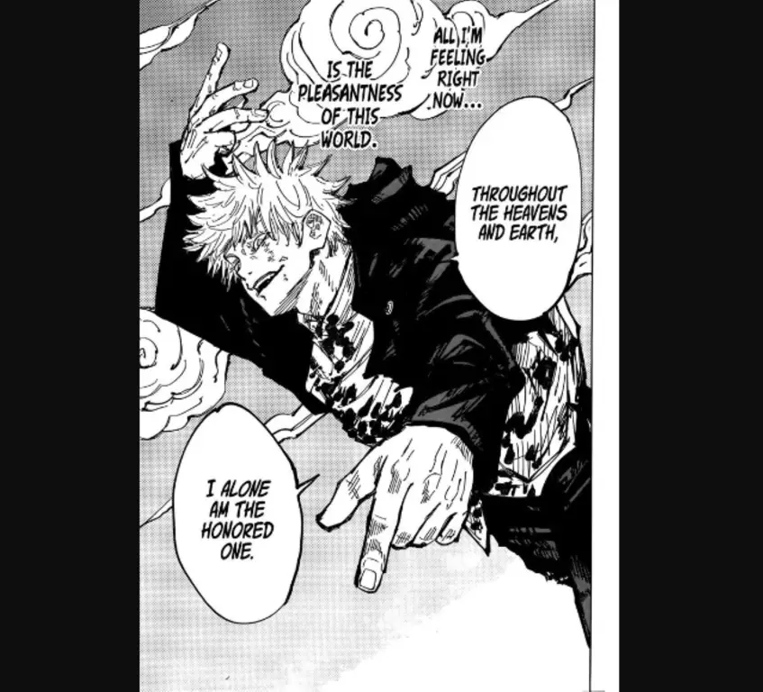 Panel-panel manga Jujutsu Kaisen chapter 264 yang menegangkan