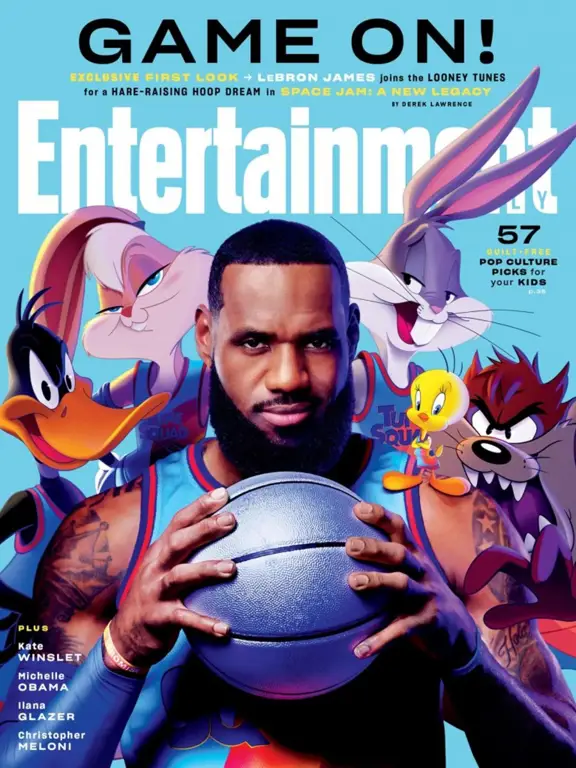 LeBron James dan Bugs Bunny dalam Space Jam 2