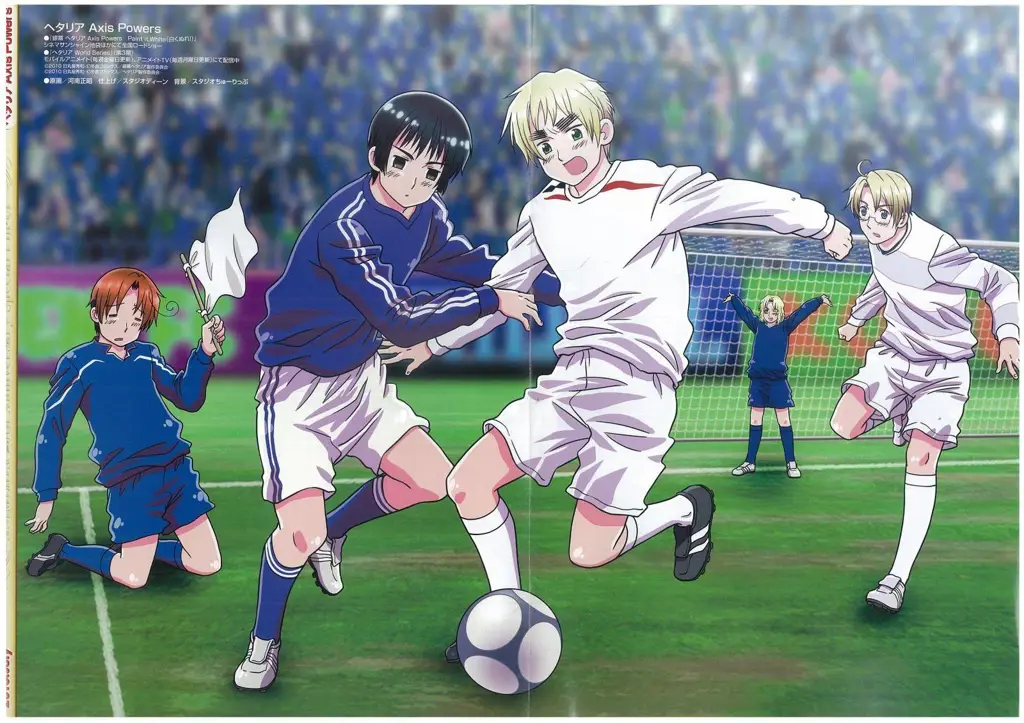 Ilustrasi anime bertema American Football