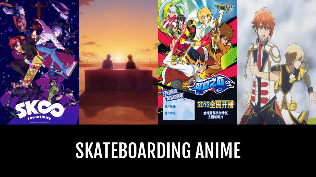 Adegan anime yang menampilkan aksi skateboard yang luar biasa