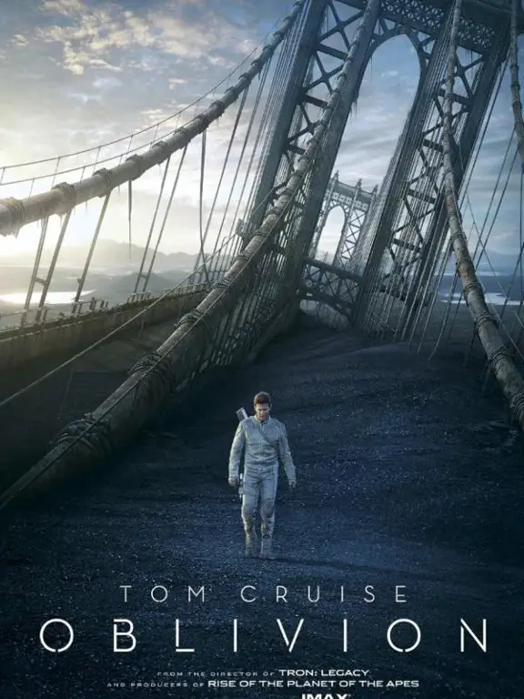 Tom Cruise sebagai Jack Harper di film Oblivion