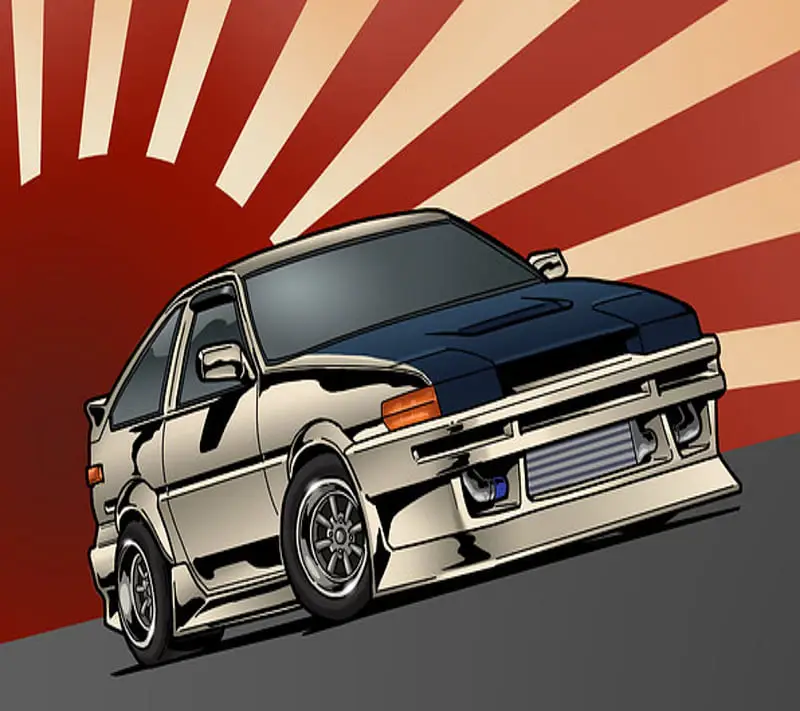 Gambar AE86 Trueno Initial D