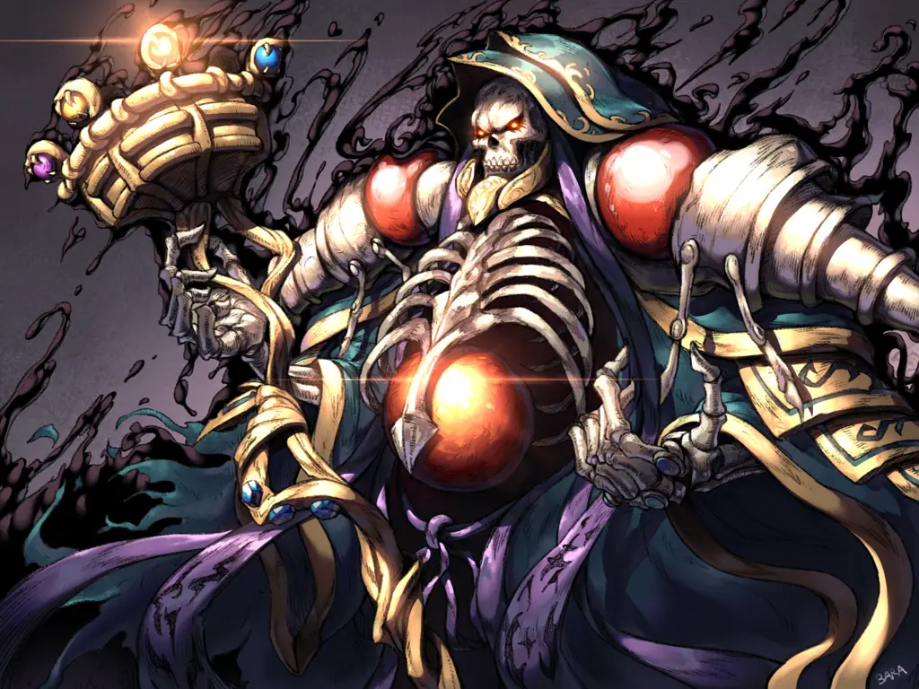 Ainz Ooal Gown dari anime Overlord