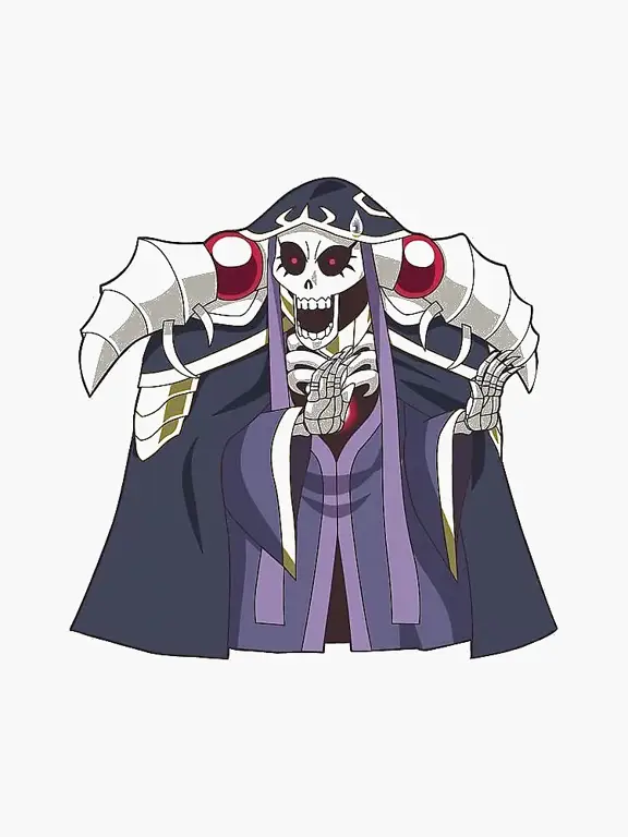 Gambar Ainz Ooal Gown versi chibi yang lucu