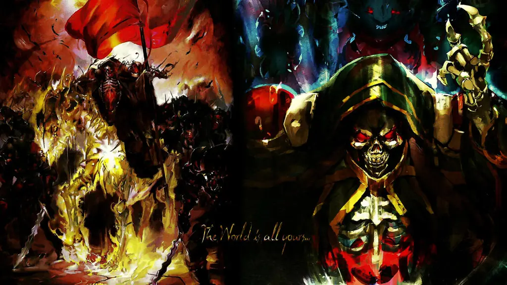 Gambar Ainz Ooal Gown dari anime Overlord