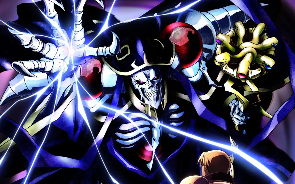 Gambar Ainz Ooal Gown dari anime Overlord