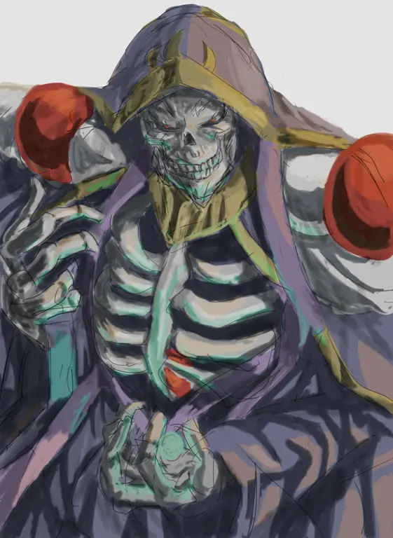 Ainz Ooal Gown dari anime Overlord