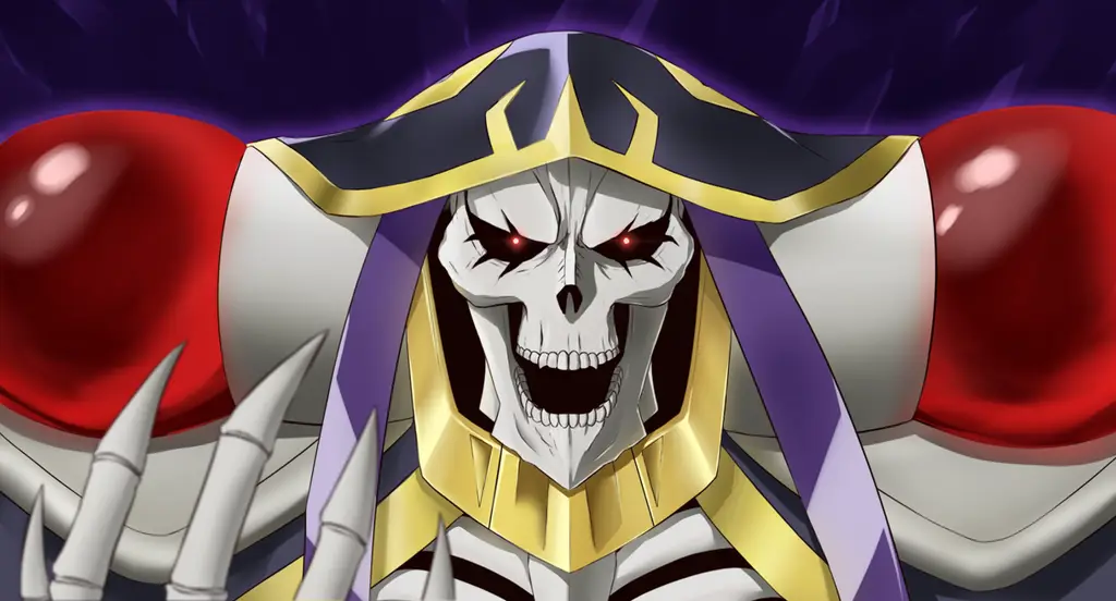 Ilustrasi Ainz Ooal Gown dari Tensei Kenja no Isekai