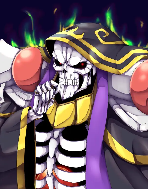 Gambar Ainz Ooal Gown dari anime Overlord