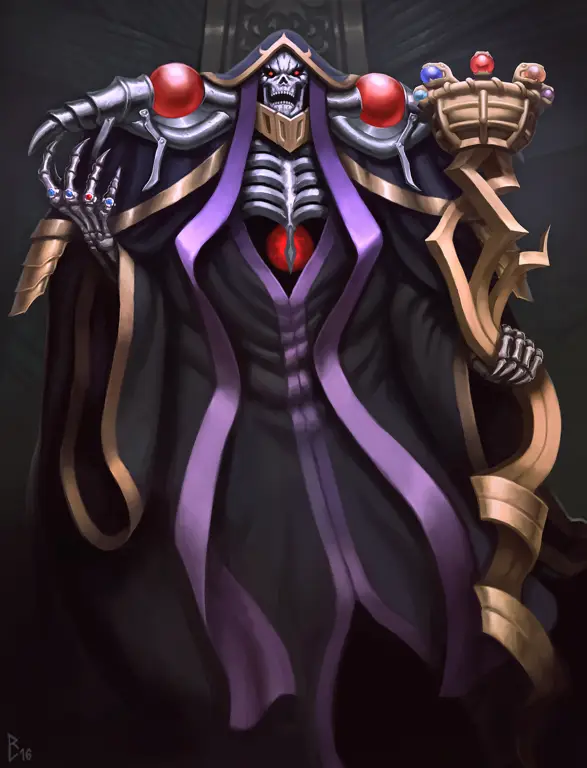 Gambar Ainz Ooal Gown dari Overlord