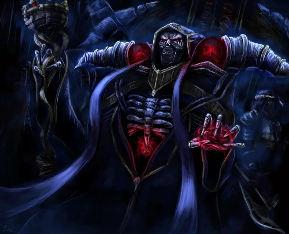 Gambar Ainz Ooal Gown di Overlord