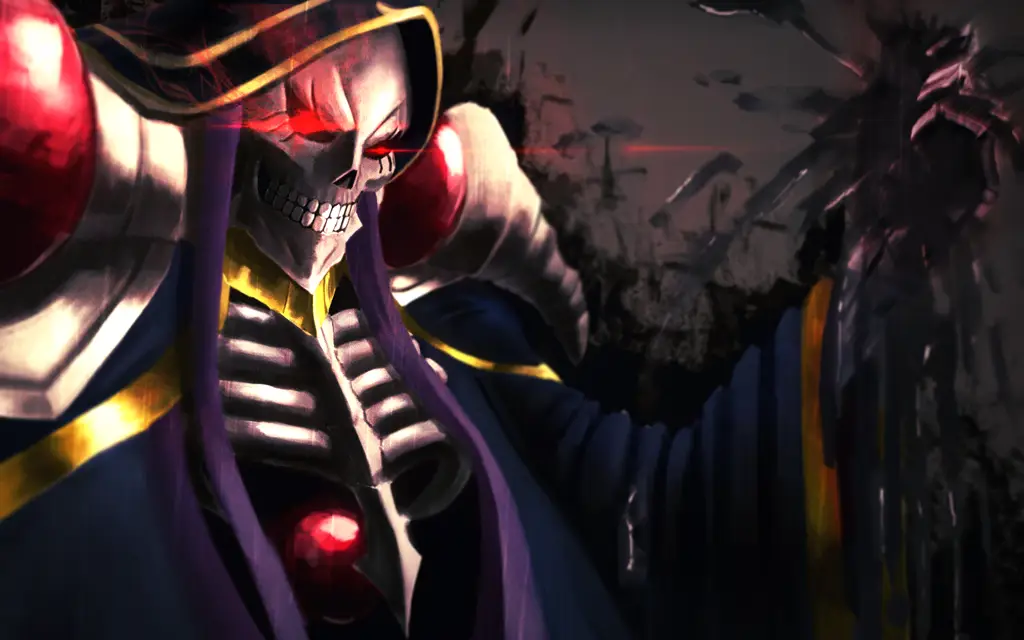 Gambar Ainz Ooal Gown dari anime Overlord