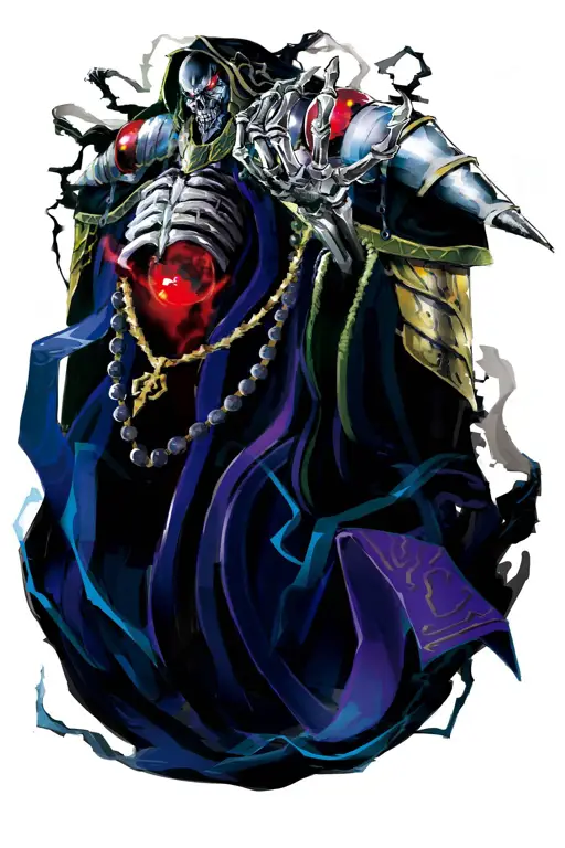 Gambar Ainz Ooal Gown dari anime Overlord