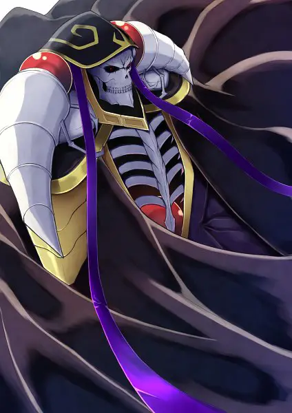 Gambar Ainz Ooal Gown dari anime Overlord