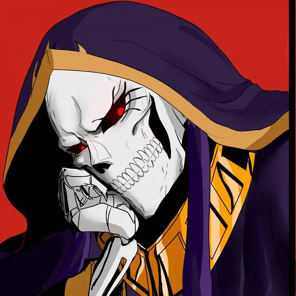 Gambar Ainz Ooal Gown dari anime Overlord